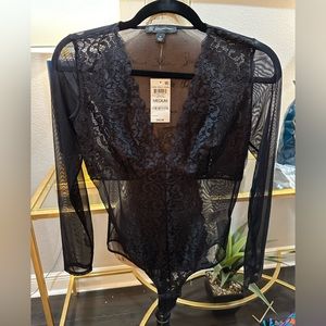 INC Deep Vneck body suit